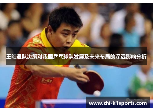 王皓退队决策对我国乒乓球队发展及未来布局的深远影响分析